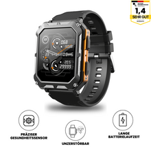 Load image into Gallery viewer, AirForce Health K52 - die unzerstörbare Smartwatch mit Echtzeit Herzfrequenzmesser, Blutdruck-/Sauerstoff-Tracker