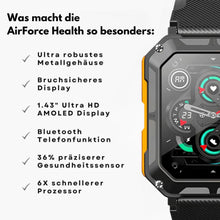 Load image into Gallery viewer, AirForce Health K52 - die unzerstörbare Smartwatch mit Echtzeit Herzfrequenzmesser, Blutdruck-/Sauerstoff-Tracker