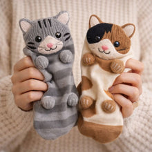 Load image into Gallery viewer, HUGGY Socken – Katzen und Hunde – Einheitsgröße – Unisex

