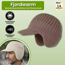 Lade das Bild in den Galerie-Viewer, Fjordwarm – Skandinavische Wintermütze mit Ohrenschutz | Unisex-Einheitsgröße