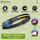 PROFI 350 - 2 IN 1 LED Stirnlampe - Das Original