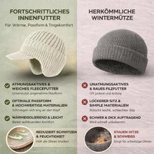 Lade das Bild in den Galerie-Viewer, Fjordwarm Wintermütze mit Ohrenschutz im skandinavischen Design | Unisex-Einheitsgröße