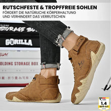 Lade das Bild in den Galerie-Viewer, Alpaka – orthopädische, wasserdichte &amp; rutschfeste Leder-Barfußschuhe