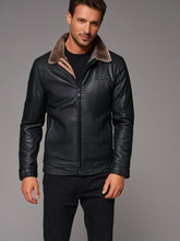 Load image into Gallery viewer, PrimeLeather – Exklusive Herren-Lederjacke für Herbst und Winter
