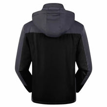 Load image into Gallery viewer, Hochwertige Herren-Outdoorjacke mit Kapuze – Wasserdicht, winddicht und warm gefüttert für Herbst und Winter

