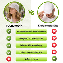 Lade das Bild in den Galerie-Viewer, Fjordwarm Wintermütze mit Ohrenschutz im skandinavischen Design | Unisex-Einheitsgröße