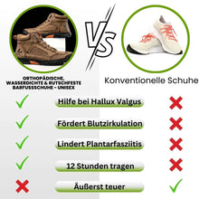 Lade das Bild in den Galerie-Viewer, Orthopädische, wasserdichte &amp; rutschfeste Barfußschuhe - Unisex