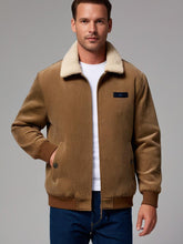 Load image into Gallery viewer, Herren-Cordjacke mit Fleece-Futter für den Winter
