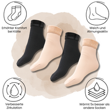 Load image into Gallery viewer, 4er Set Comfysocks Thermosocken - Unisex Einheitsgröße - für warme Fußmomente

